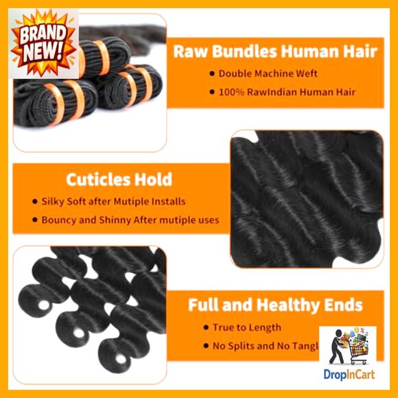 Body Wave Human Hair Extensions 100% Remy Virgin Silky Soft Triple Lifespan main image 6